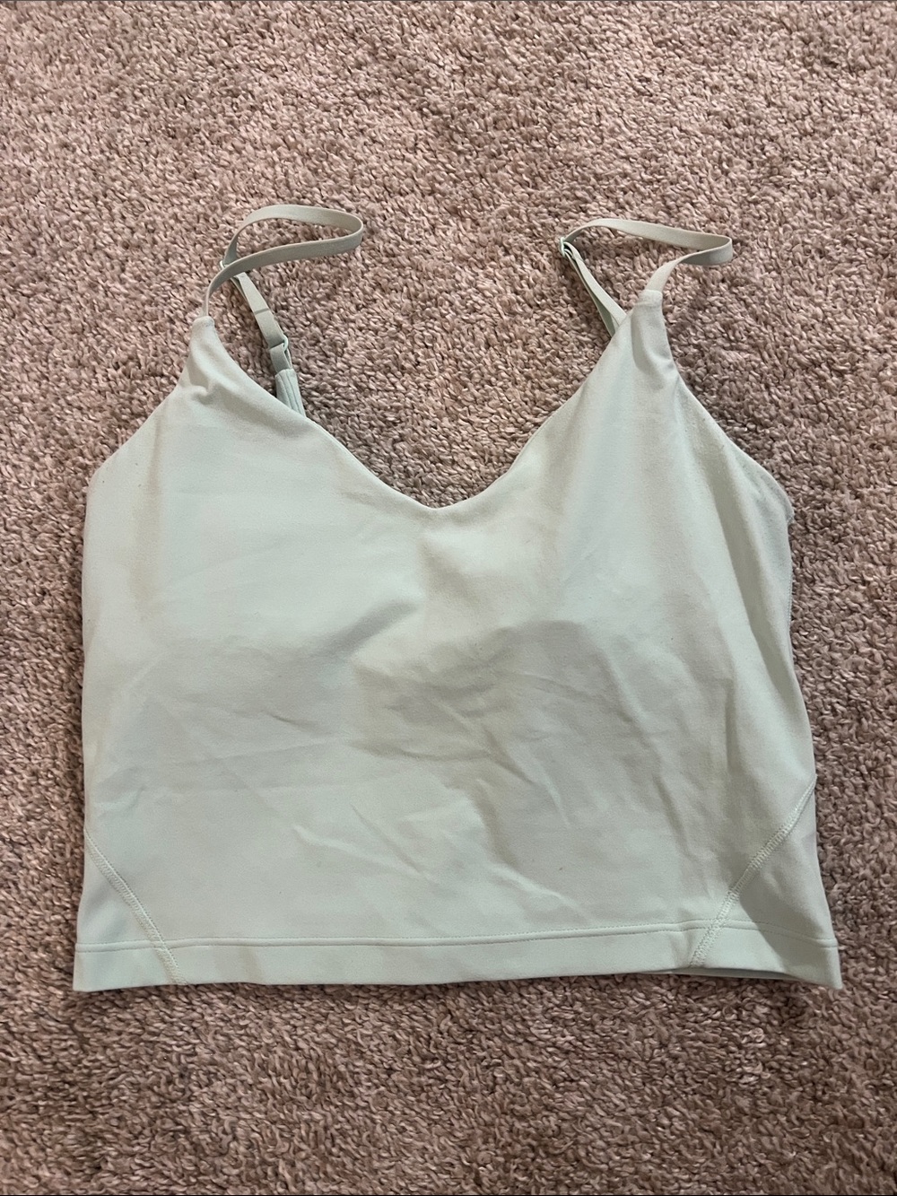 lululemon athletica Light Sage Adjustable-Strap Cami Align Size 4